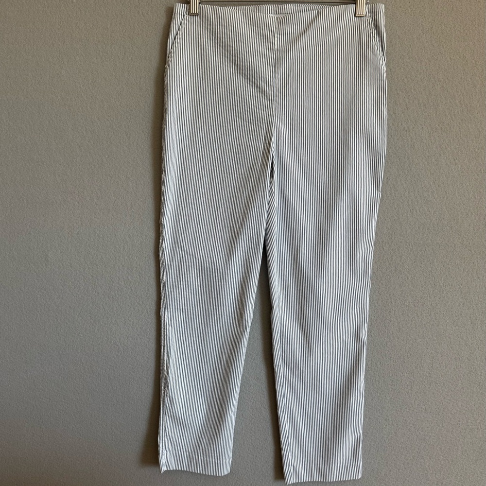 Classic Cotton Blend‎ Coastal Nautical Trousers Hamptons Summer Aesthetic Size 8